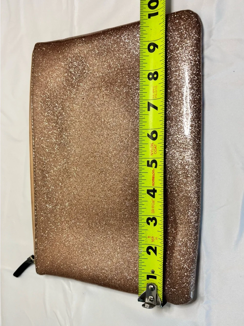 kate spade Rose Gold Glitter Holiday Diva Gia Pouch